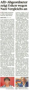 Read more about the article AfD-Abgeordneter zeigt Esken wegen Nazi-Vergleichs an